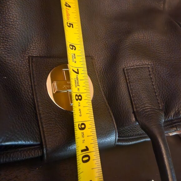 B'ful Kate Spade large Black pebble-leather purse - turn lock - Picture 9 of 11